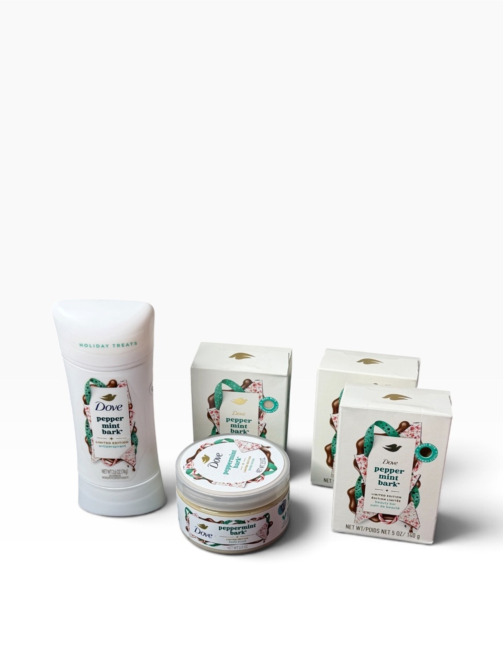 Dove Peppermint Bark Bath & Body Set — White